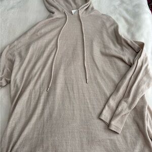 H&M Beige Knit Sweater with Hood